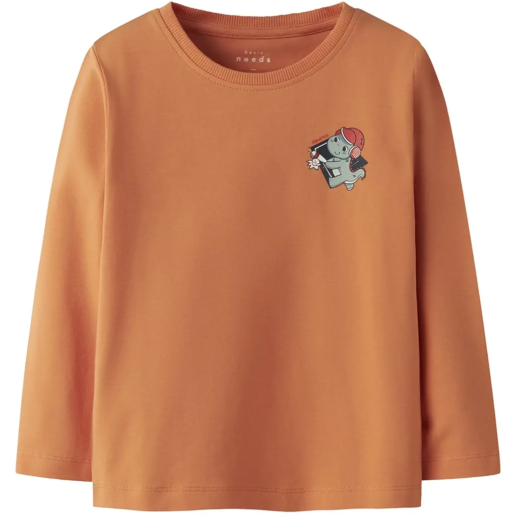 Longsleeve Vux (dusty orange dino)