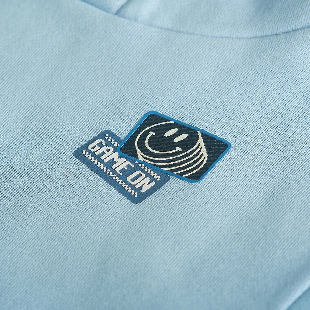 Trui hoodie Gameover (light blue)