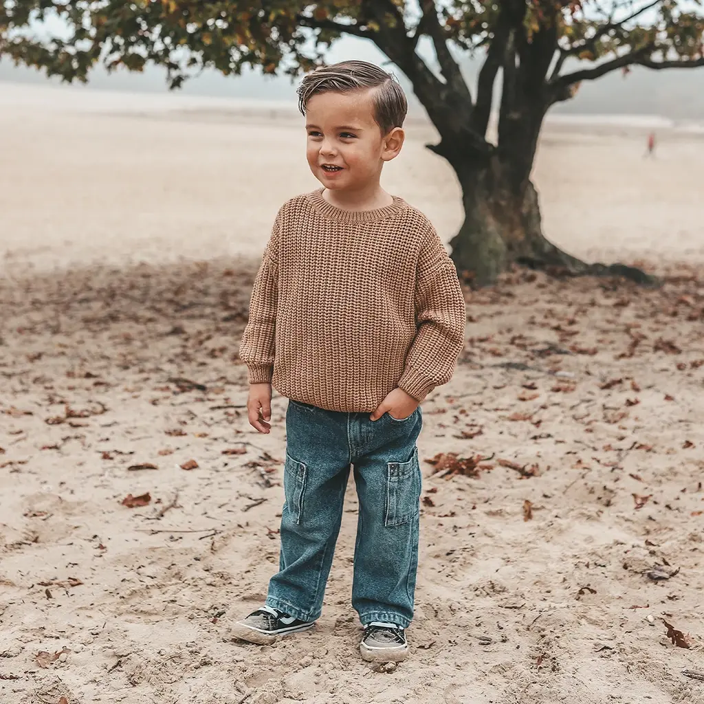 Gebreide trui chunky (chipmunk)