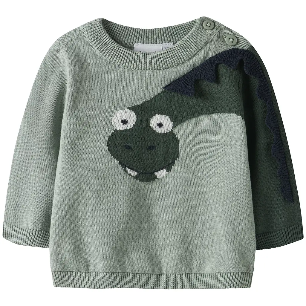 Gebreid truitje Nutti (jadeite)