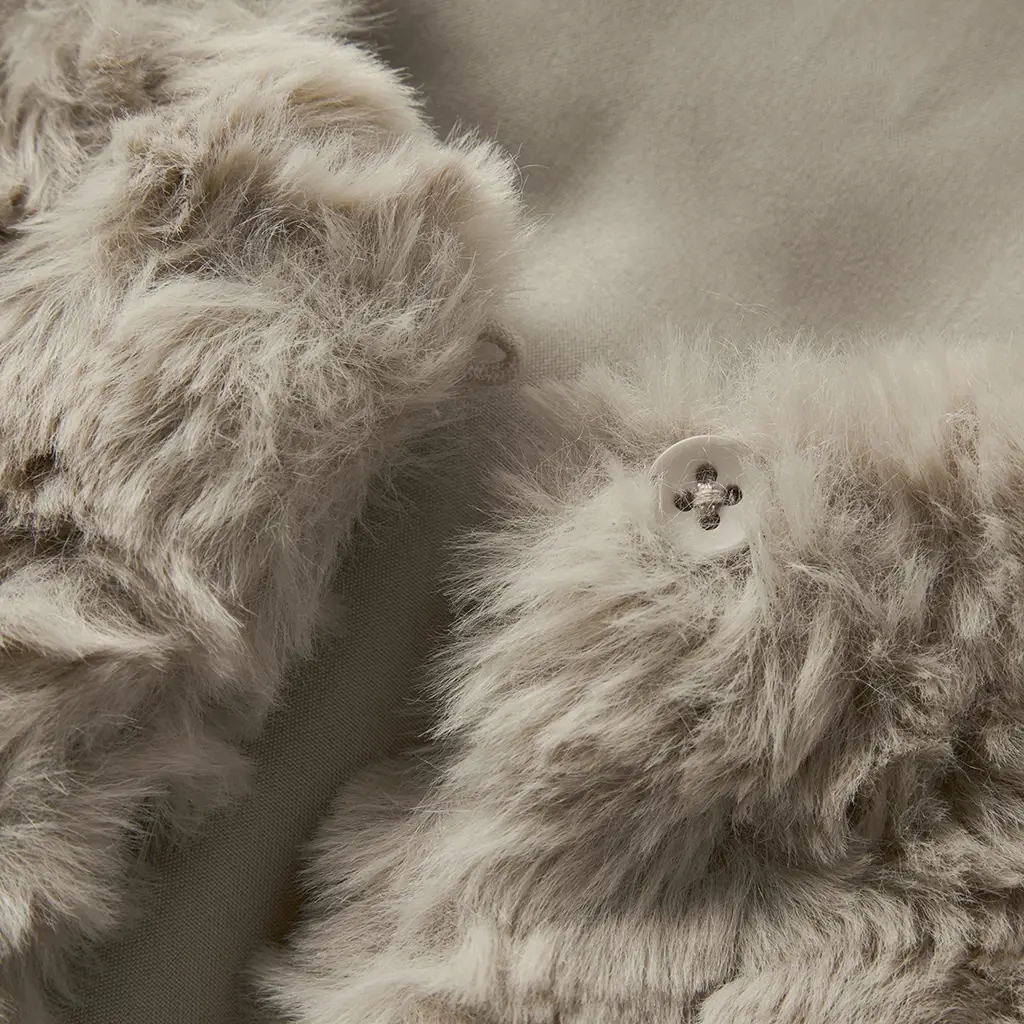 Gilet fake fur Nano (island fossil)