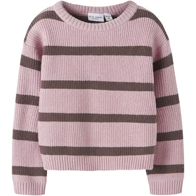 Gebreide trui Vnilla (burnished lilac/peppercorn stripe)