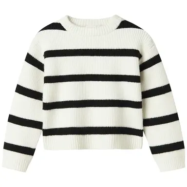 Gebreide trui Vnilla (cloud danver/black stripe)