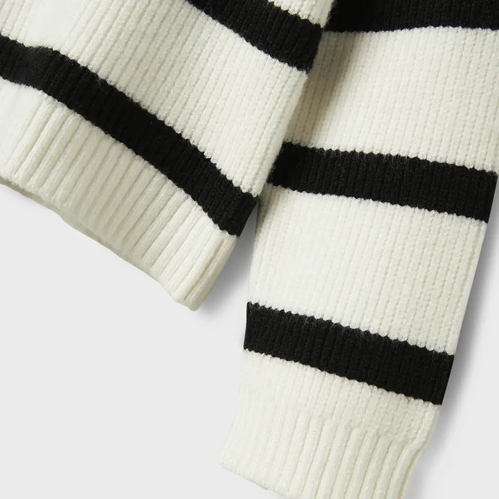 Gebreide trui Vnilla (cloud danver/black stripe)