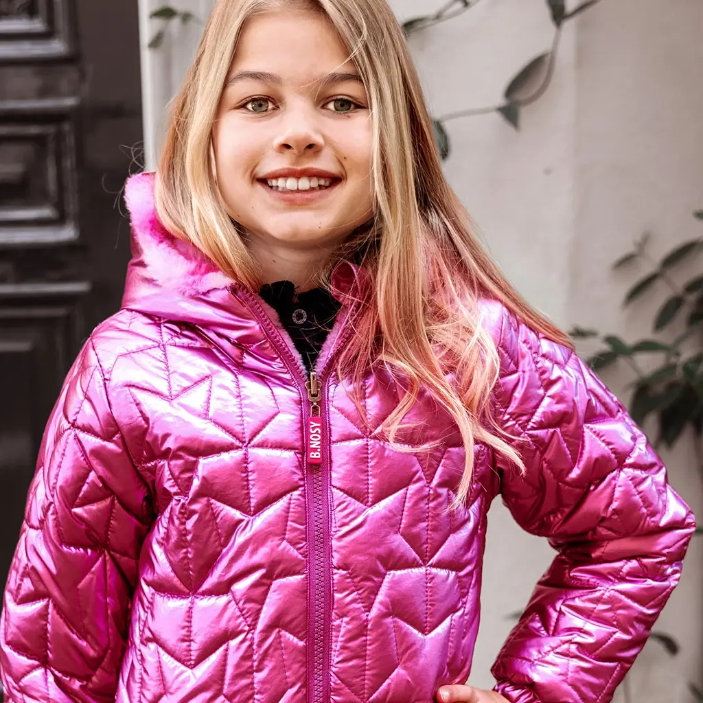 Winterjas Jessie REVERSIBLE (ruby rose)