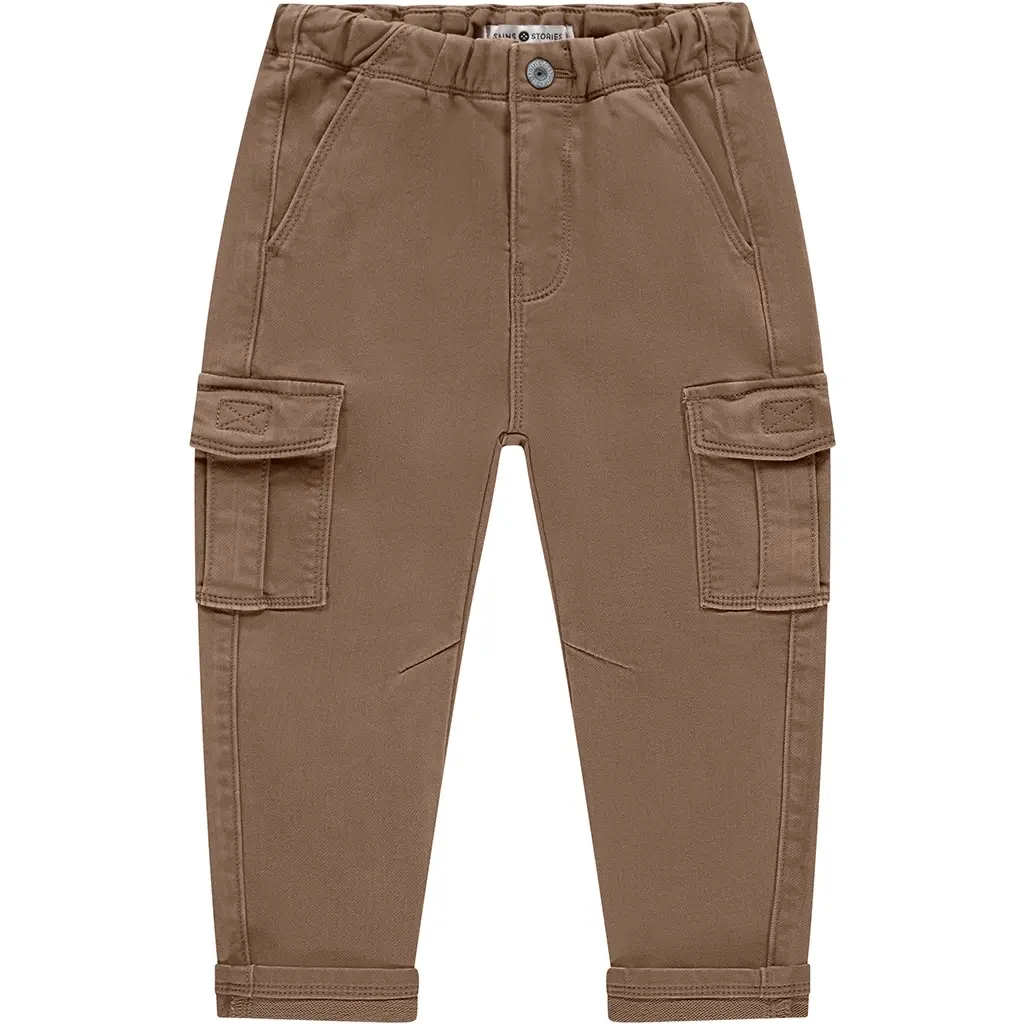 Broek wide fit (camel)