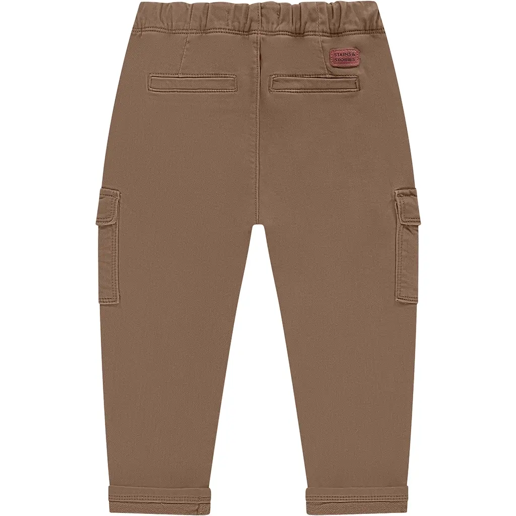 Broek wide fit (camel)