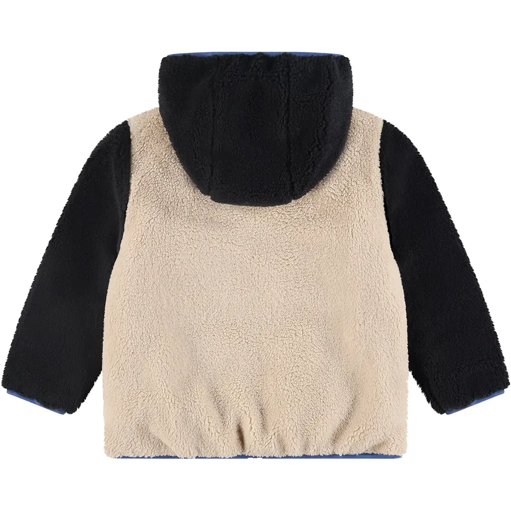 Winterjas teddy REVERSIBLE (night)