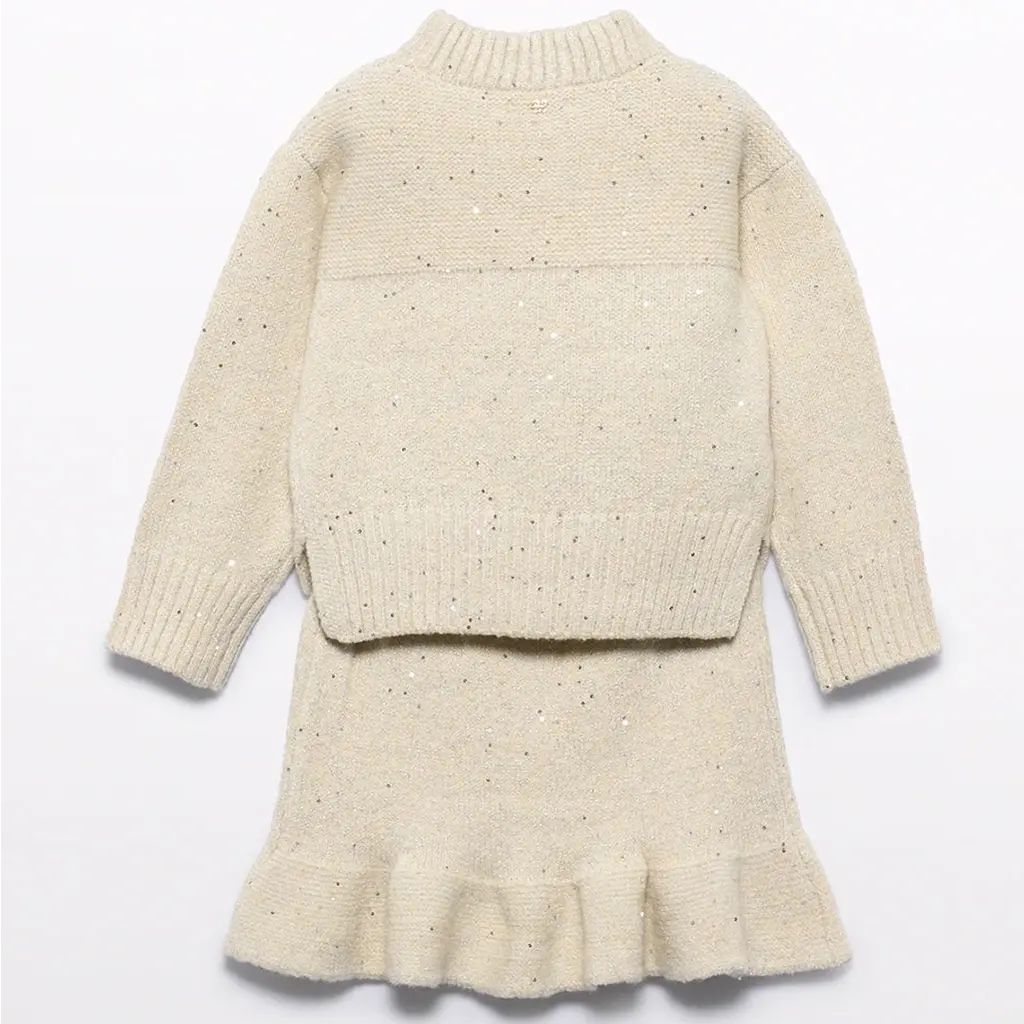 Tweedelig setje gebreid (oat)