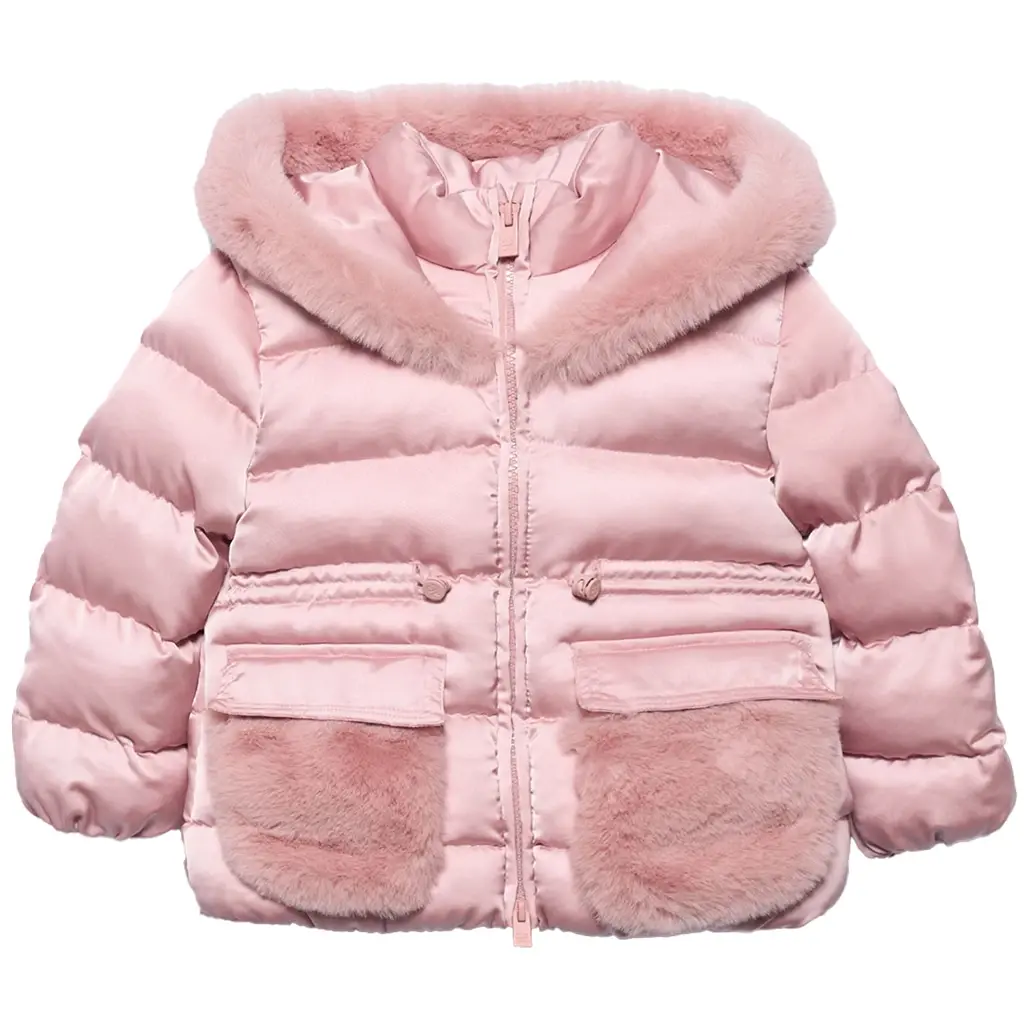 Winterjas satin (petal)