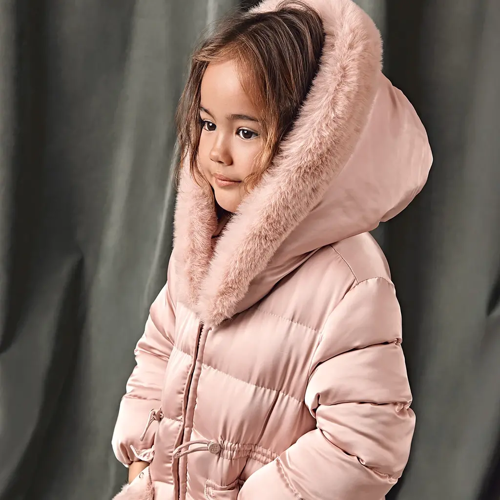 Winterjas satin (petal)