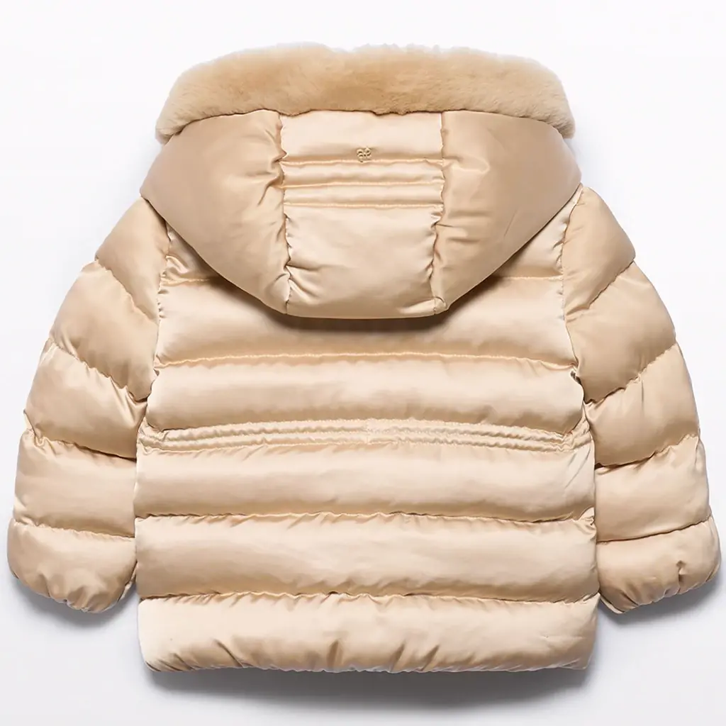 Winterjas satin (almond)