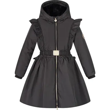 Winterjas Beth met riempje (black is black)