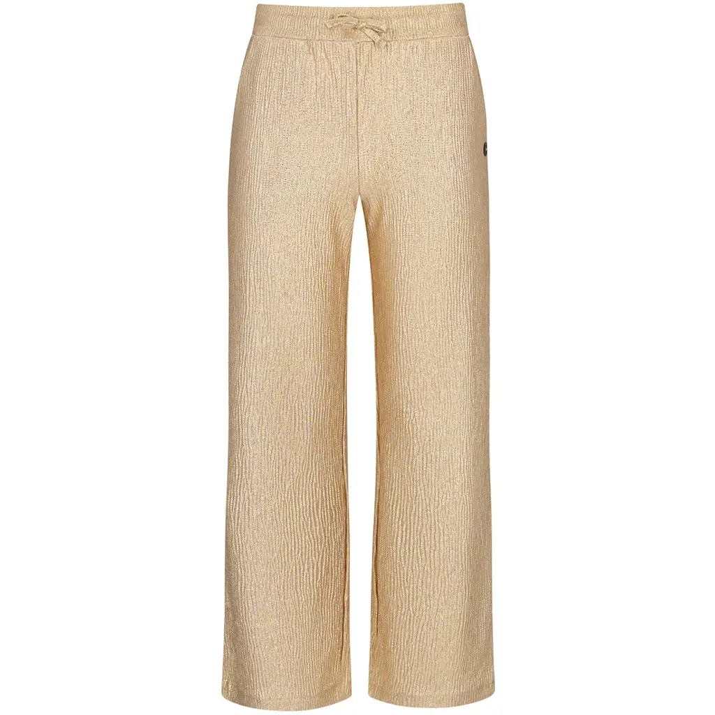 Broek Fenya metallic straight fit (soft gold)