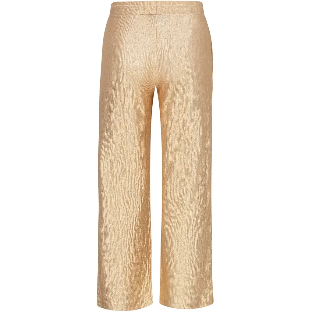 Broek Fenya metallic straight fit (soft gold)