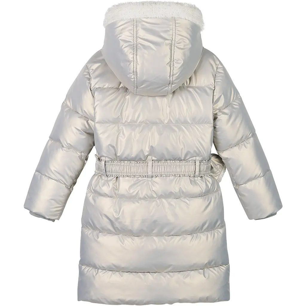 Winterjas Bodhi met tasje-riempje (silver shadow)