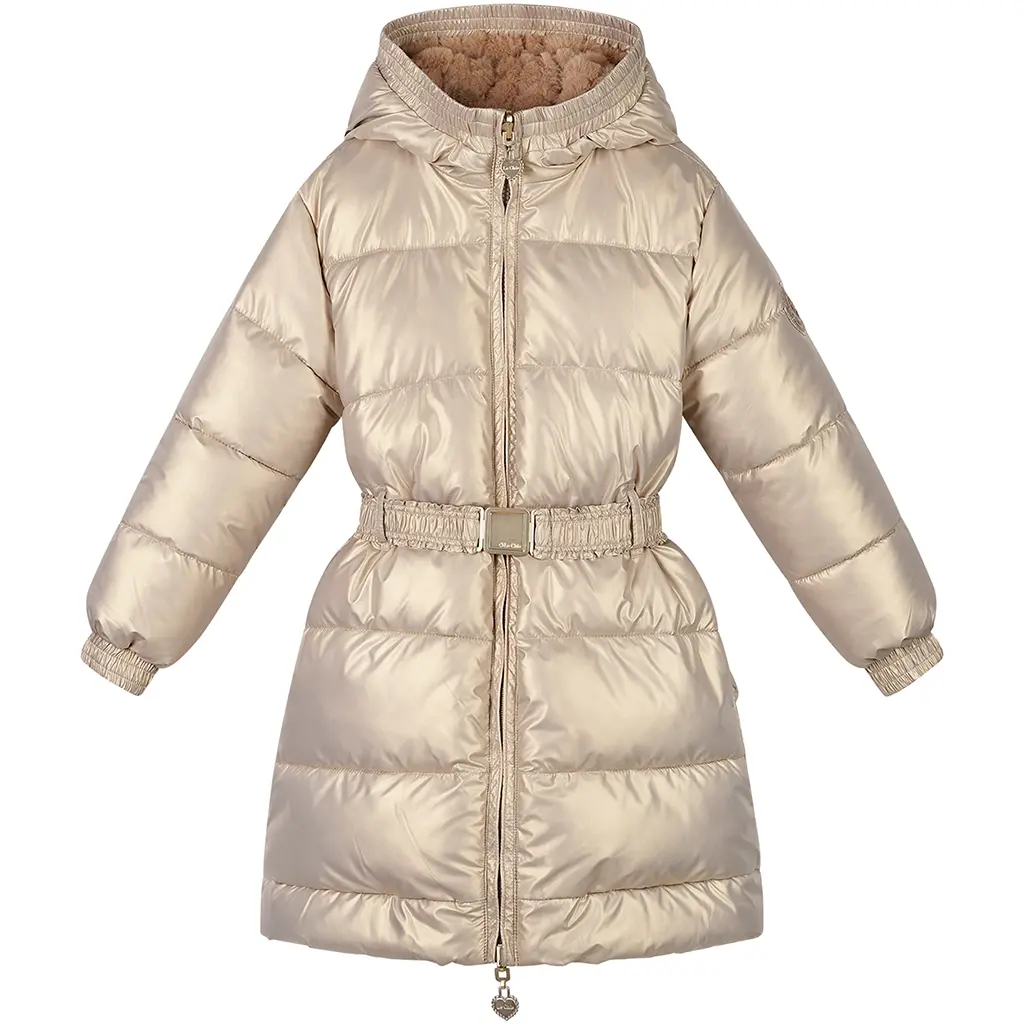 Winterjas Bibi REVERSIBLE shiny (hearts of gold)