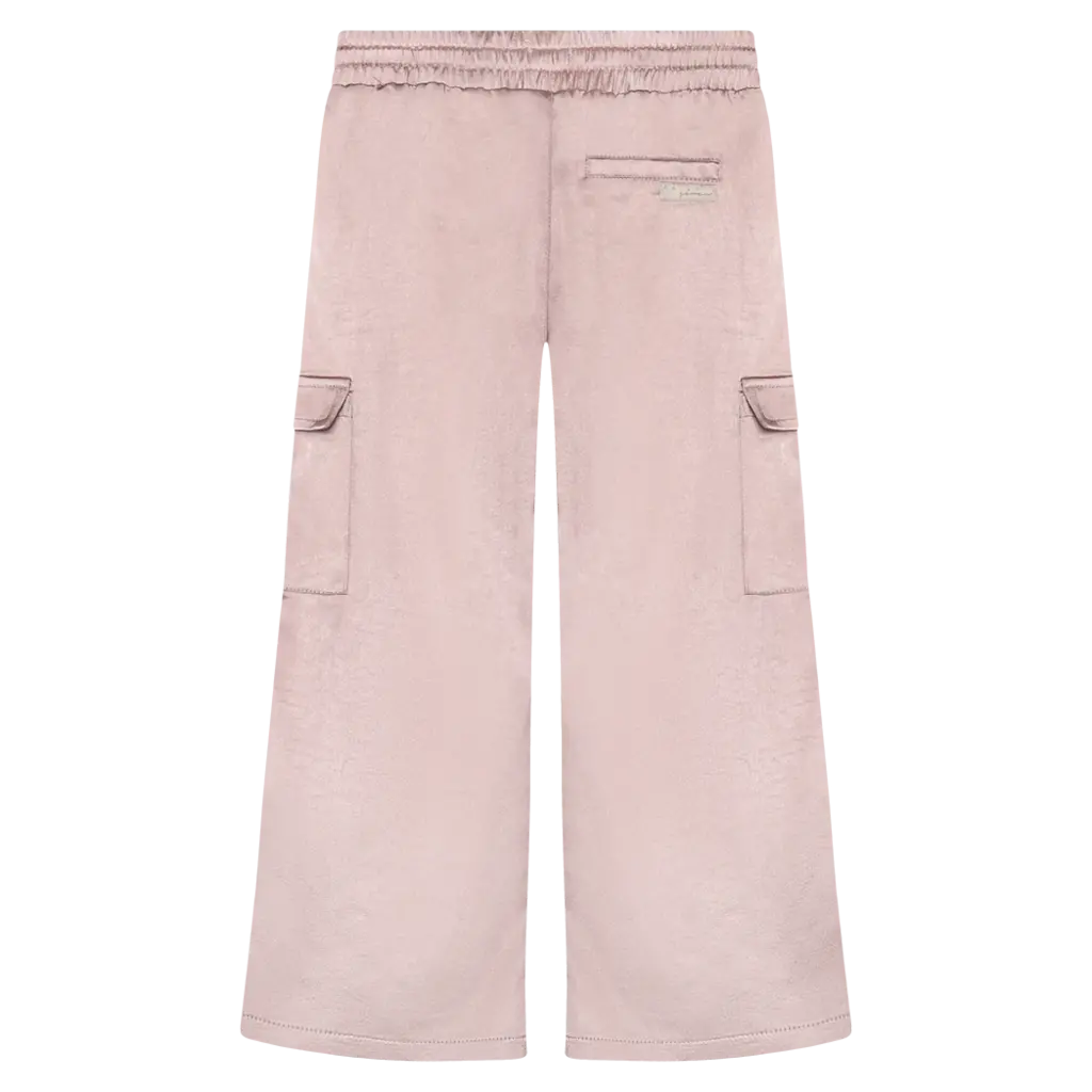 Broek shiny wide fit (pale mauve)