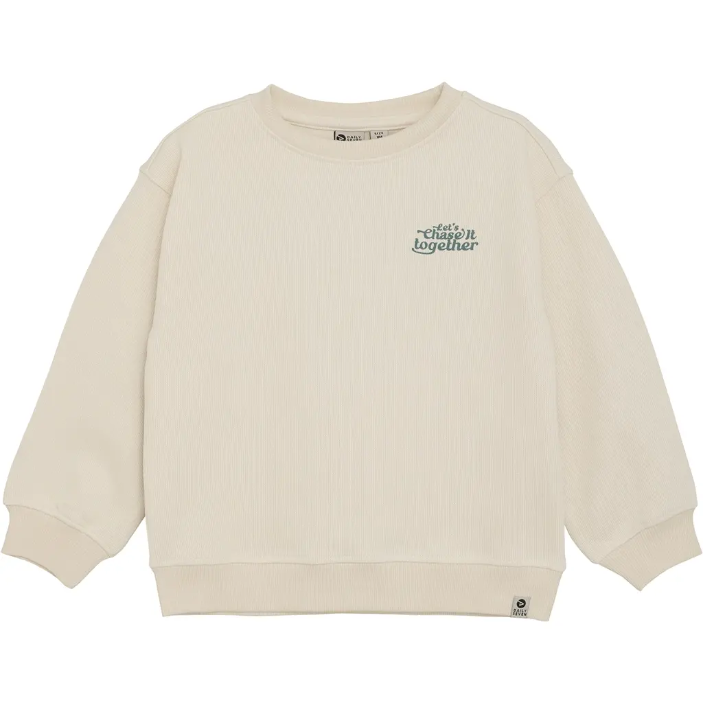 Trui backprint oversized (sandshell)