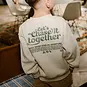 Daily7 Trui backprint oversized (sandshell)