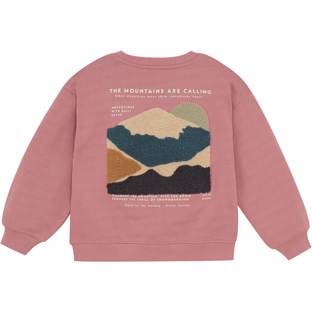 Trui backprint oversized (coral clay)