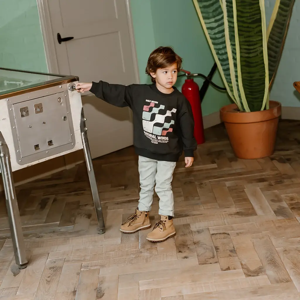 Trui oversized (dark grey melange)