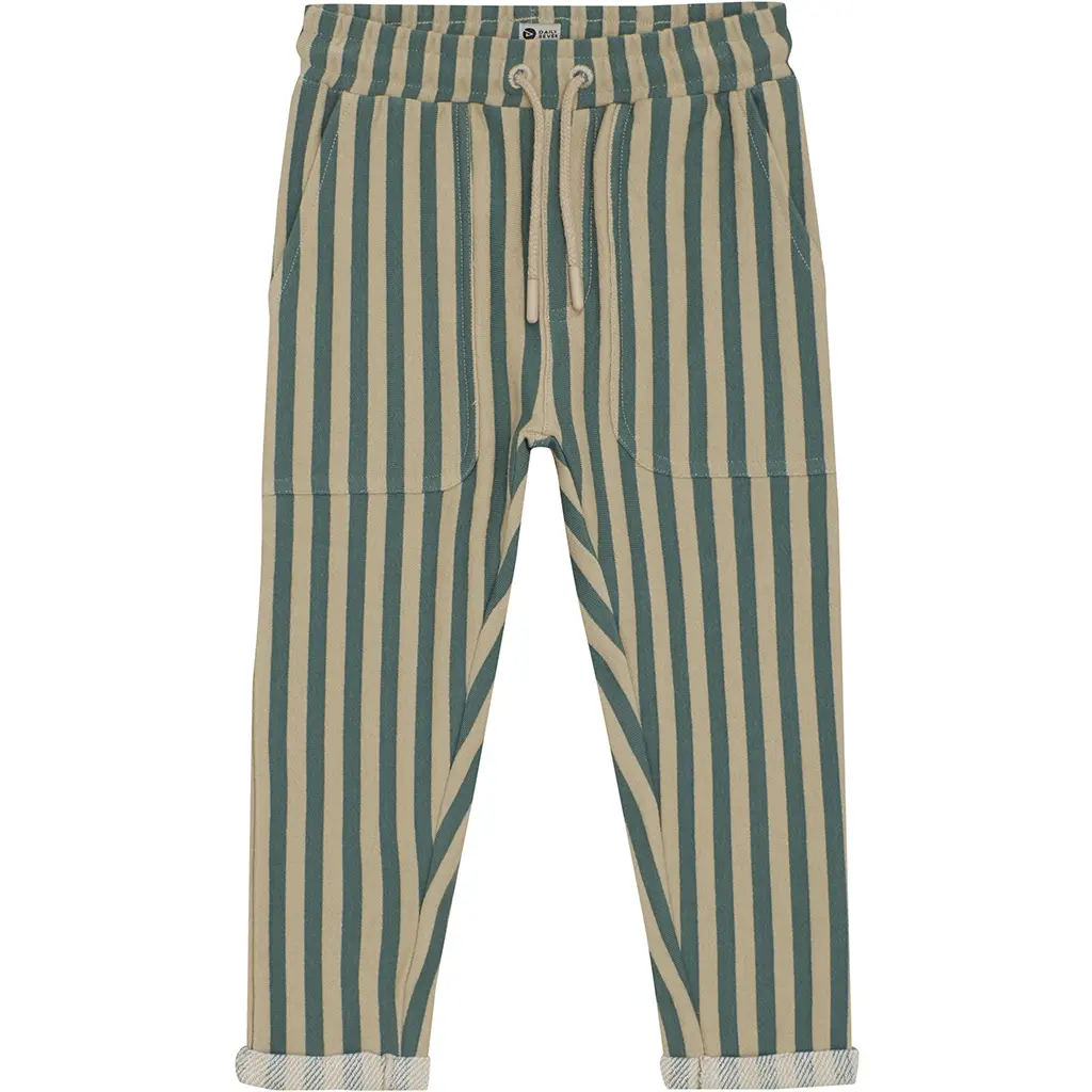Broek big stripes (blue spruce)