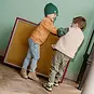 Daily7 Broek big stripes (blue spruce)