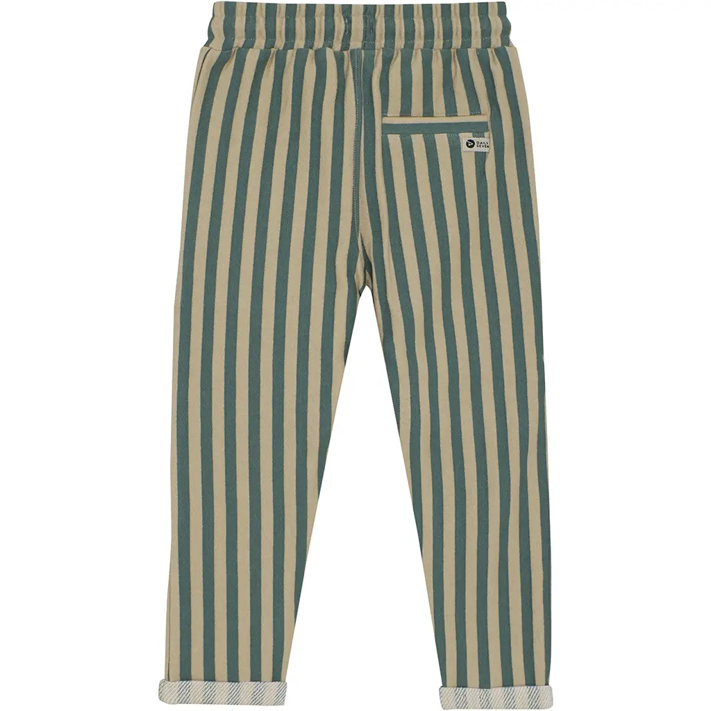 Broek big stripes (blue spruce)