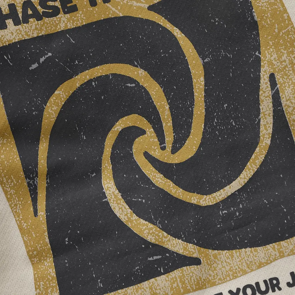 Trui backprint oversized (sandshell)