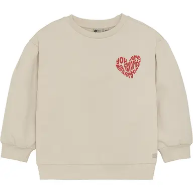 Trui backprint (sandshell)