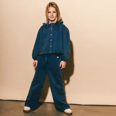 Broek Dori wide fit (blue denim)