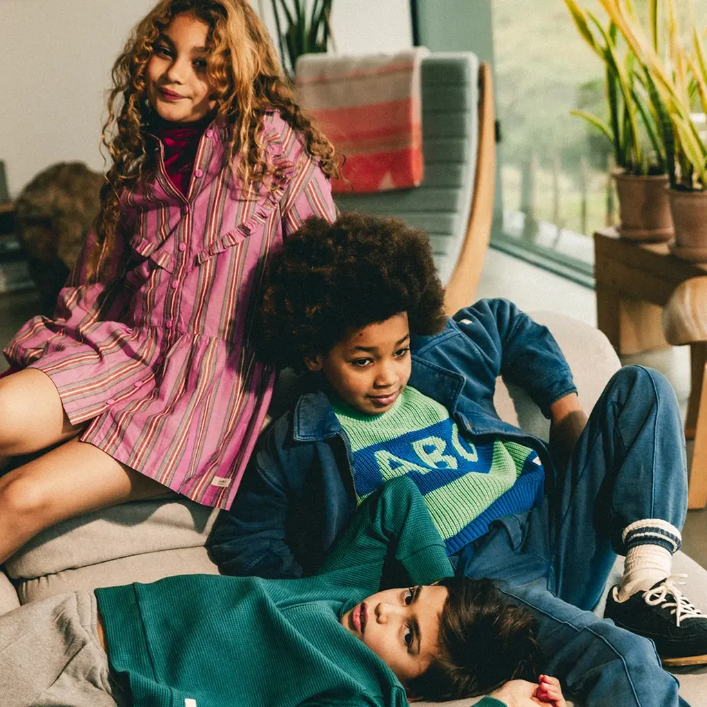 Gebreide trui Rhone (blue stripe aop)