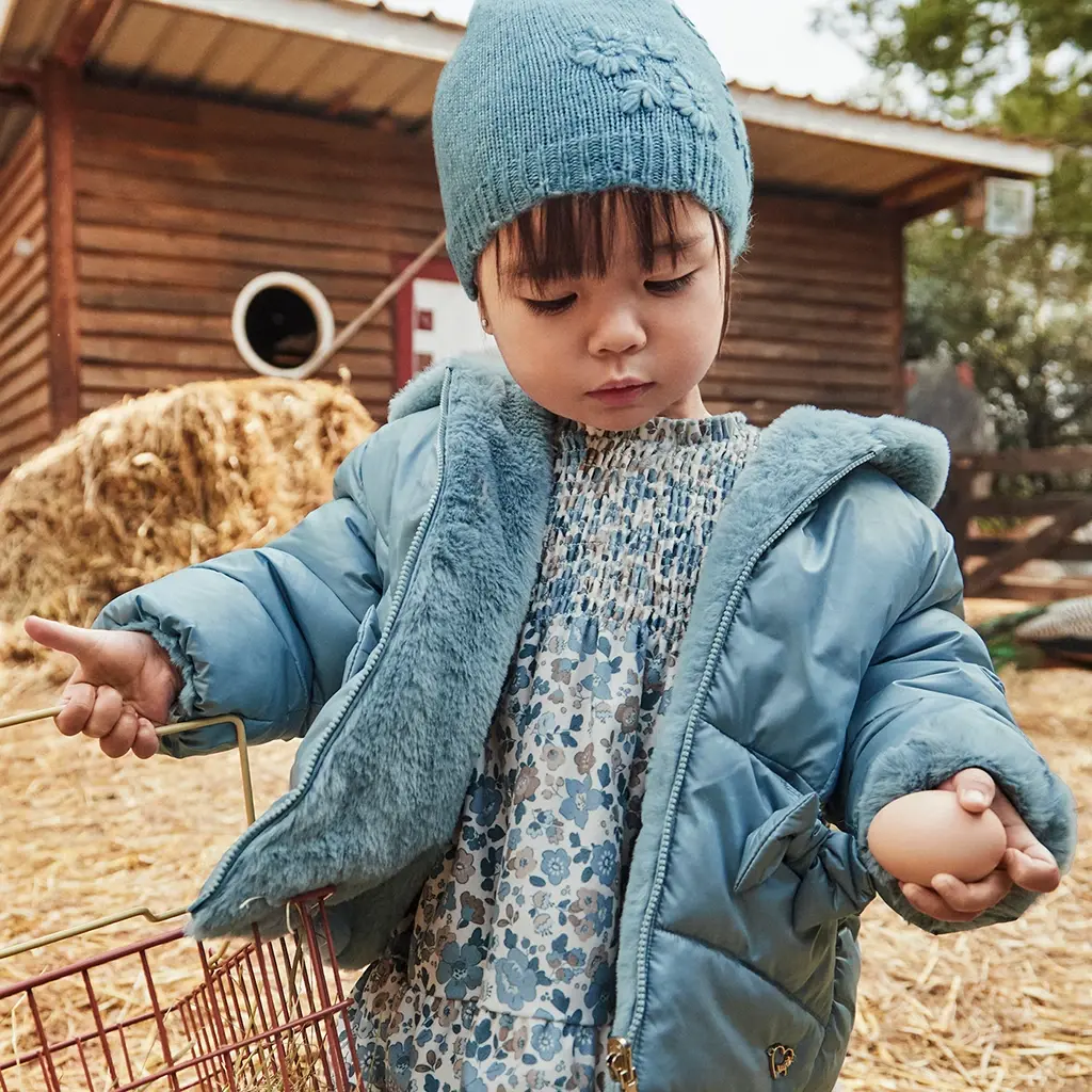 Winterjasje REVERSIBLE - (blue bell)