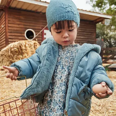 Winterjasje REVERSIBLE - (blue bell)