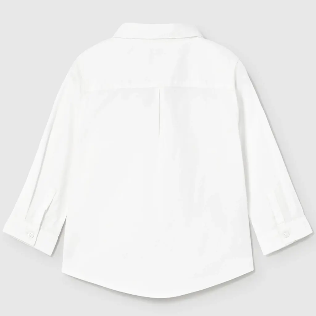 Overhemd met strikje (ivory)