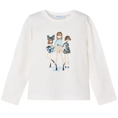 Longsleeve (cream-navy)