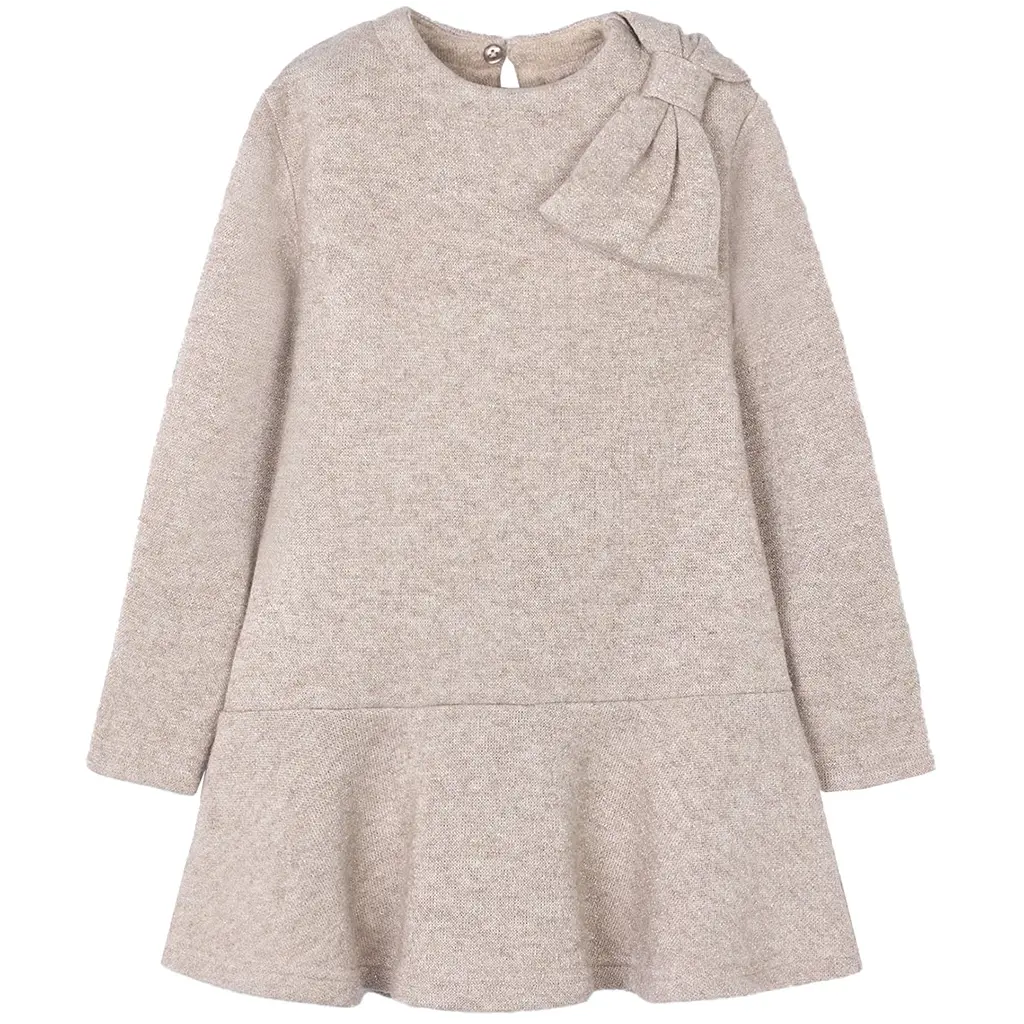 Jurk glitter (toffee)