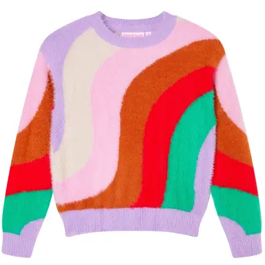 Zachte trui Fauve (multi)