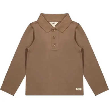 Longsleeve Polo Broc (brown cacao)