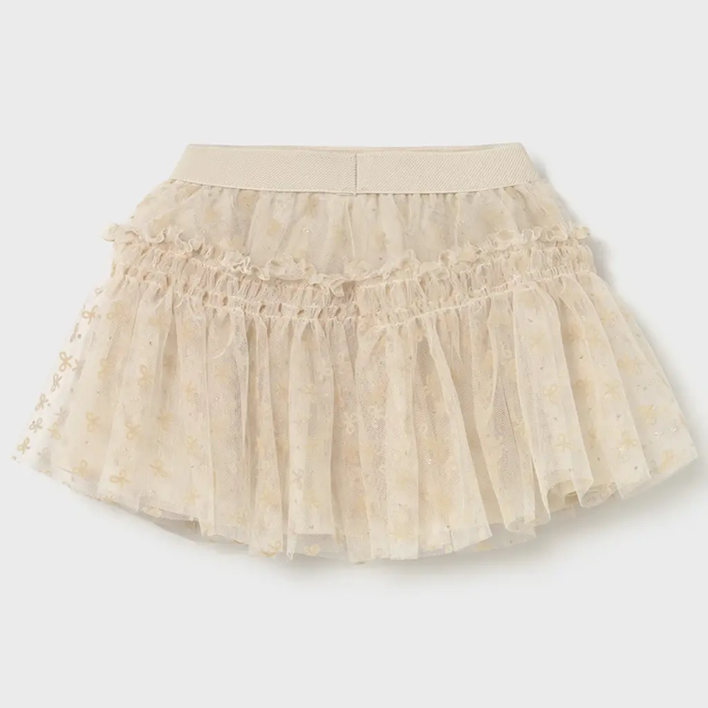 Rokje tulle (almond)