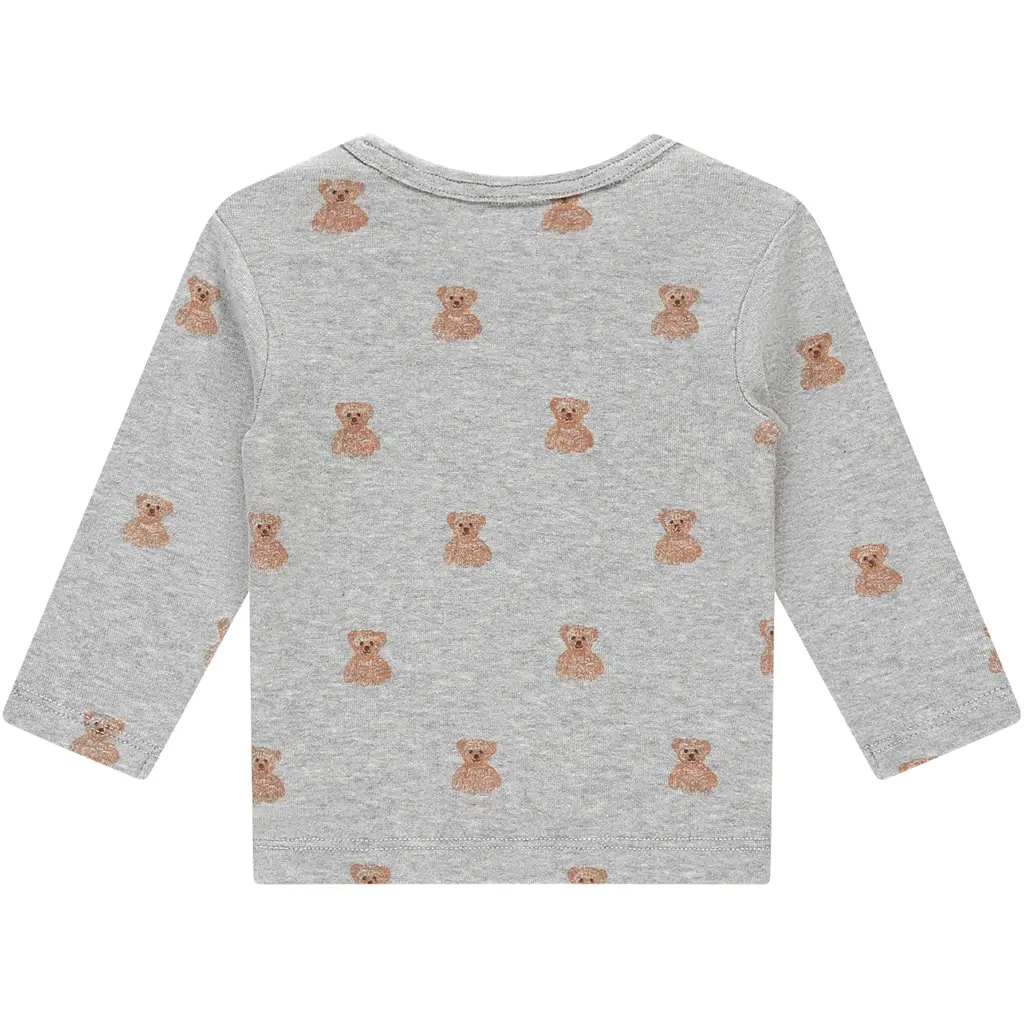 Shirtje beertjes (light grey melange)