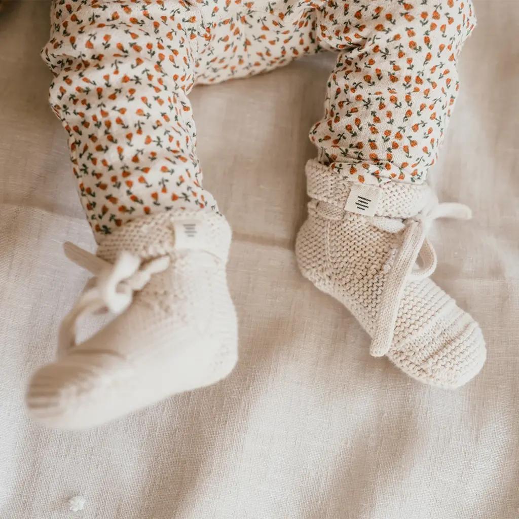 Gebreide slofjes (snow)