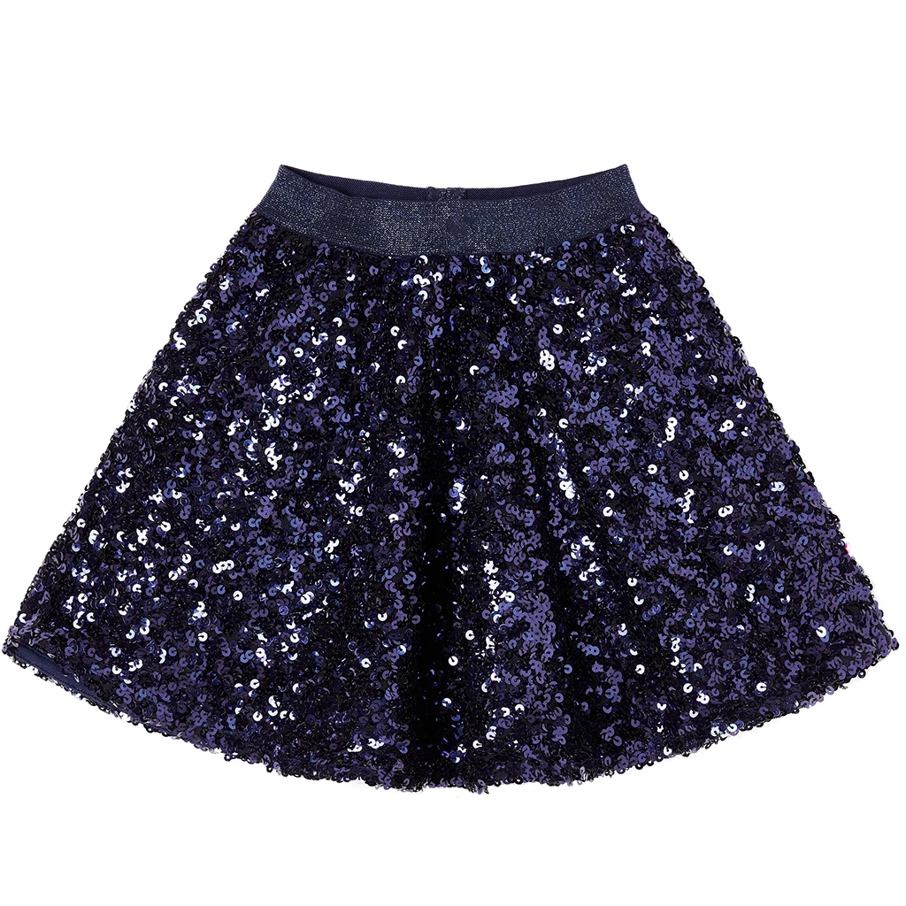 Someone-collectie Rokje pailletten Dorian (navy)