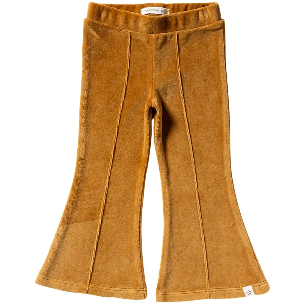 Legging flared velvet (bone brown)