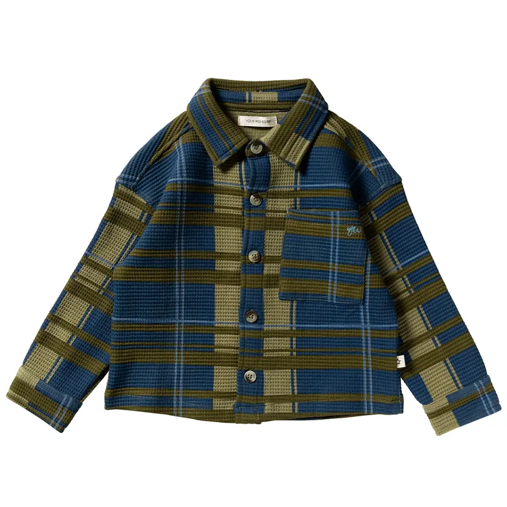 Overhemd waffle (olive branch)