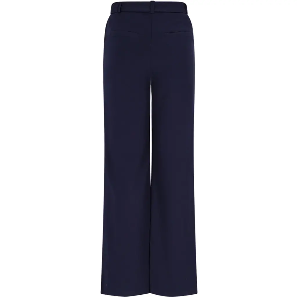 Broek met riempje Salet interlock (navy blazer)