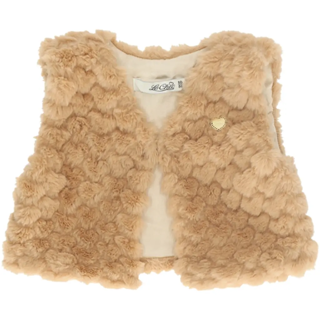Giletje Eloisy furry hearts (hearts of gold)