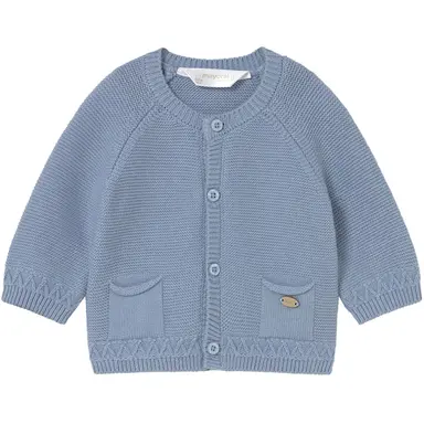 Gebreid vestje (blue bell)