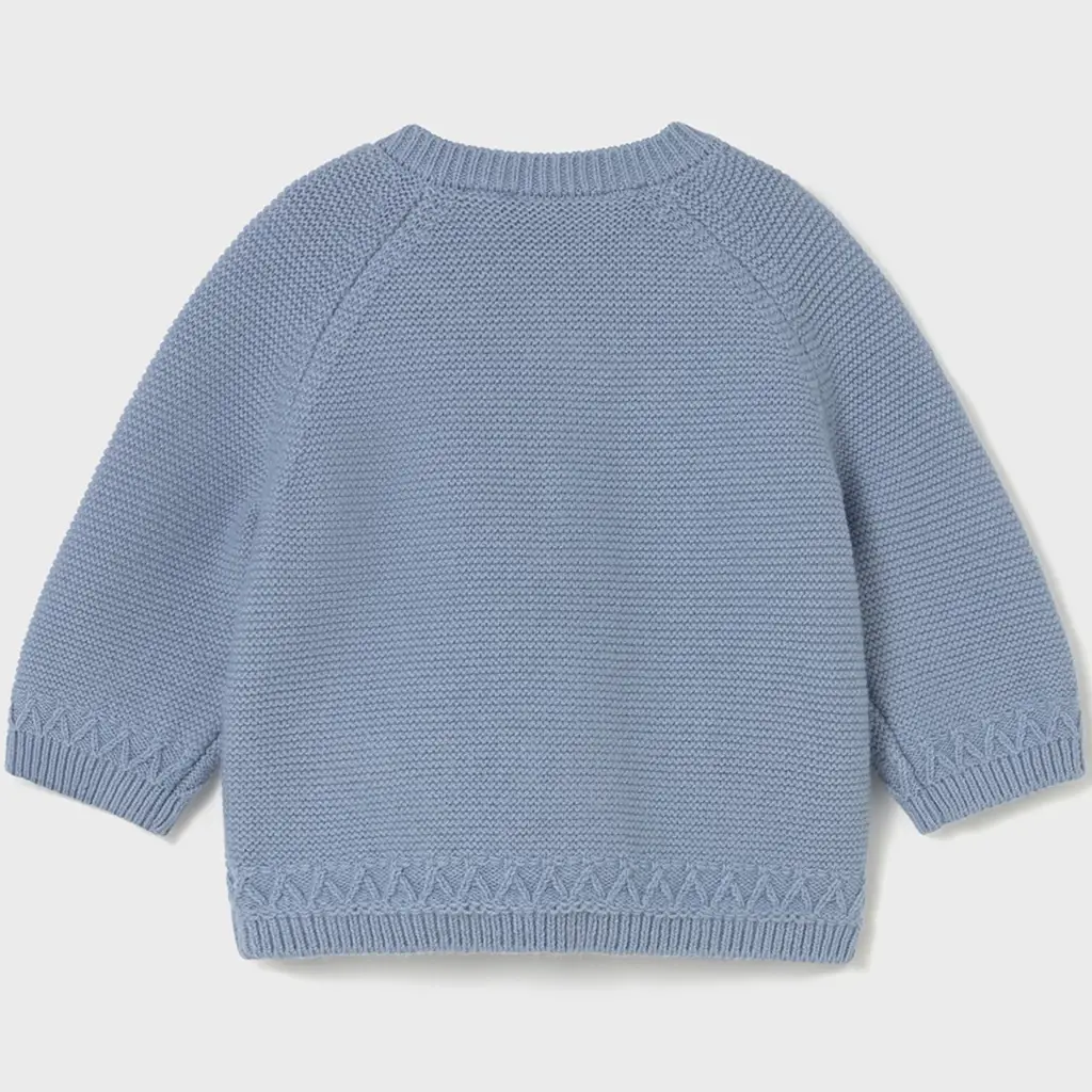 Gebreid vestje (blue bell)